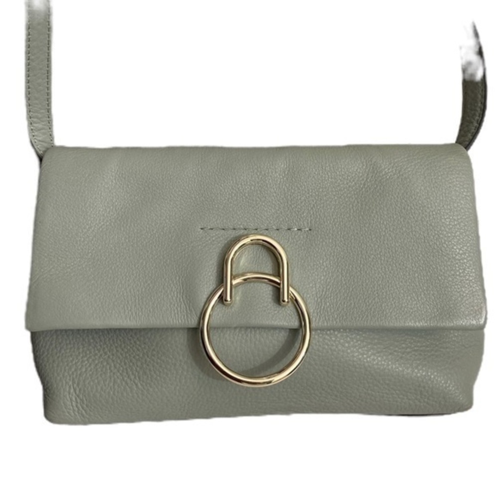 Vince Camuto plum crossbody bag in pea pod green leather